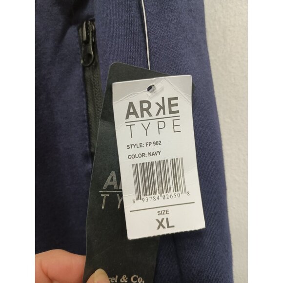 Arketype Mens Jogger Pants Size XL Navy Drawstring Loungewear Streetwear NEW - Picture 4 of 9